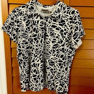 Women’s Chico’s collared short sleeve Tee shirt